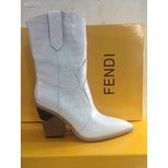 Fendi Ankle boots Pointed toe cowboy booties with low boot leg