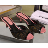 Fendi fabric pump slipper