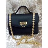 Ferragamo Leather flap chain shoulder bag