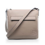 Gucci Khaki Leather Messenger Bag