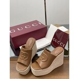 Gucci wedge pump sandals