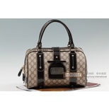 Gucci patent leather boston bag