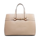 Gucci Beige Real Cowhide Leather Handle Bag