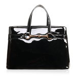 Gucci Black Real Pattern Leather Handle Bag