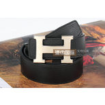 Hermes Gold Metal H Black&Black Belt HB-G-BLK