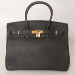 Hermes Birkin 35cm Togo Leather BLACK(GOLD)