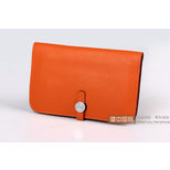 Hermes Dogon Combined Wallet Orange M