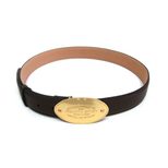 Louis Vuitton Gold Metal Finish Oval Plate Buckle