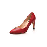 Louis Vuitton Red leather V collar pump