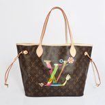 Louis Vuitton Murakami Moca Neverfull MM
