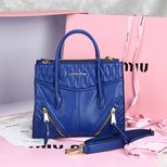 MIU MIU Blue leather handle bag