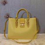 MIU MIU Original goat skin leather handle tote bag