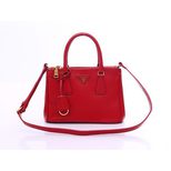 Prada Red Saffiano Leather Classic Handbag