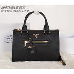 Prada leather handle bag