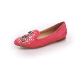 Alexander McQueen Positions Logo Pink Suede Loafer