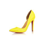 Christian Louboutin Yellow Patent Leather Pump