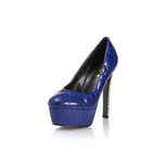 Dior Quilting Blue Leather Platform Pump