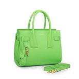 YSL Green leather handle bag