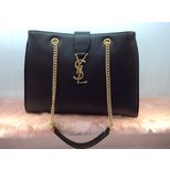 YSL Leather chain tote bag