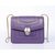 Bvlgari Purple Leather Serpenti Snake Closure Bag