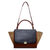 Celine Small Trapeze Bag Suede Black/Brown/Coffee