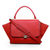 Small Trapeze Bag Red Suede