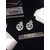 Chanel Rhinestone micro insert earrings