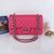 Fuchsia lamb skin leather reissue flap bag