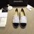 Chanel white canvas espadrilles loafers