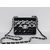 Black Patent Leather Turn Lock Chain Shoulder Bag