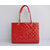 Quilting double chain tote bag Patent Leather