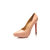 Christian Louboutin Pink patent leather platform pointed head pump