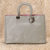 Diorissimo Gray Nappa Leather Handle Bag