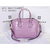 Purple croco leather antigona handle bag