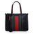 Black leather small tote