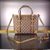 Gucci GG fabric leather trim handle tote