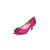 Fuchsia Rhinestone point head pump