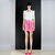 Others Transparent flower red stripe dress