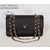 Saffiano leather chain clutch