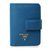 Blue Saffiano Leather Card Holder