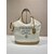 linen blend and leather bag