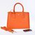 Prada Orange Saffiano Leather Classic 33CM Medium Handbag