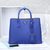 Prada Blue saffiano leather double bag