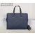 Dark blue saffiano briefcase