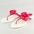 Chanel Fuschia Camellia Flat Flip Flop