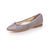 Grey Snake Skin Leather Flat