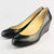 Black Lamb Leather Hidden Wedge Pump