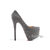 Christian Louboutin Black Crystal Red Sole Ultra High Platform Pump