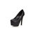 Dior Quilting black Leather Platform Pump