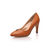 Tan leather pump